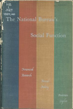 National Bureau's Social Function 1939