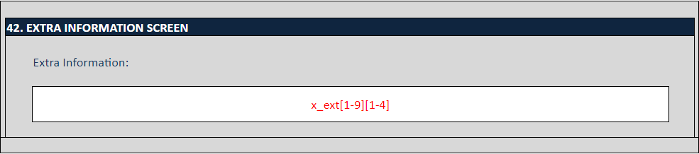 Image of the Union Army Data extra information data entry screen.