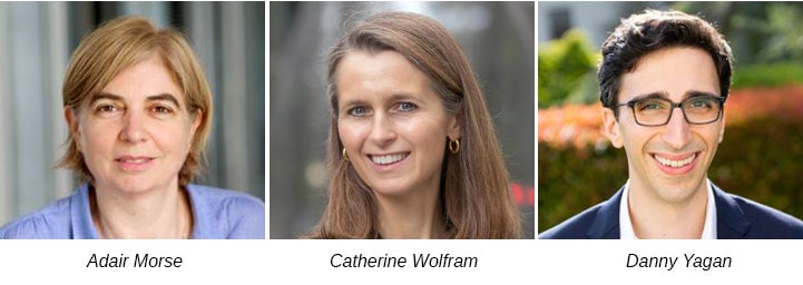 Three Research Associates Take Leave for Policy Roles - Adair Morse, Catherine Wolfram, Danny Yagan