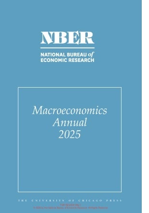 NBER Macroeconomics Annual 2025, volume 40