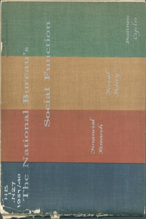 The National Bureau's Social Function