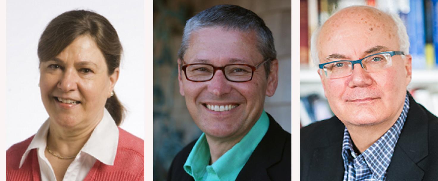 (L to R) Marjorie B. McElroy, N. Gregory Mankiw, and  Robert A. Margo