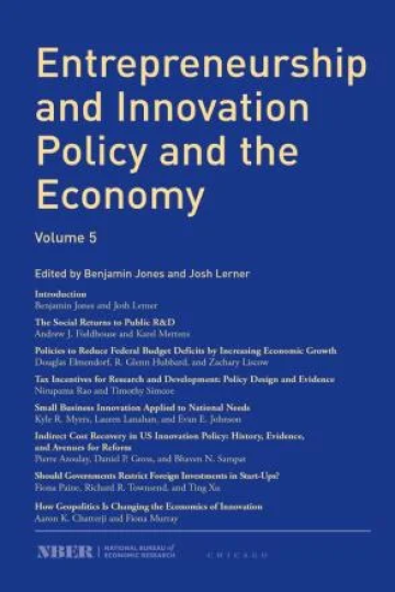 Entrepreneurship and Innovation Policy and the Economy, volume 5