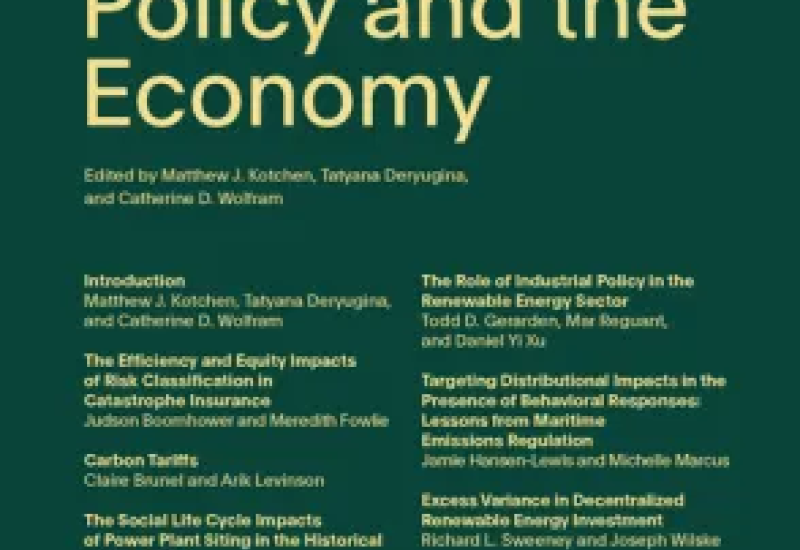 Environmental and Energy Policy and the Economy, volume 7