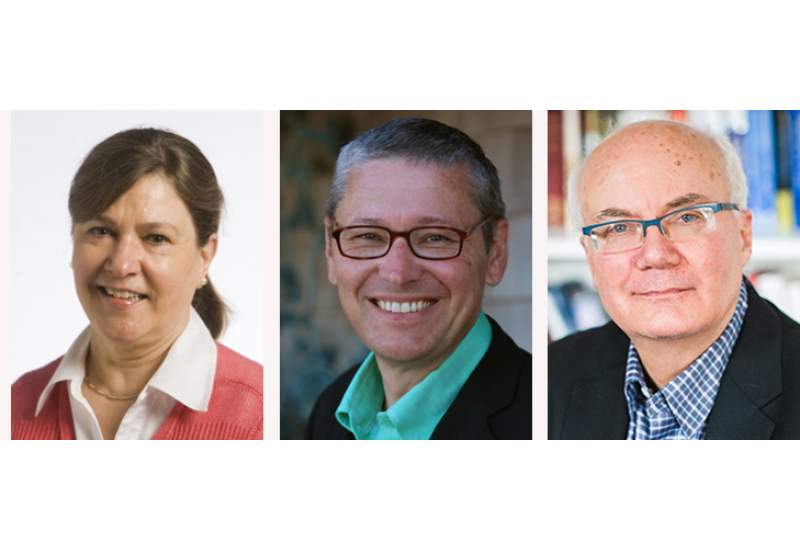 (L to R) Marjorie B. McElroy, N. Gregory Mankiw, and  Robert A. Margo