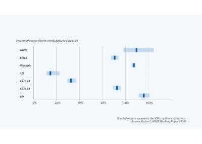 COVID-19 percent excess deaths figure