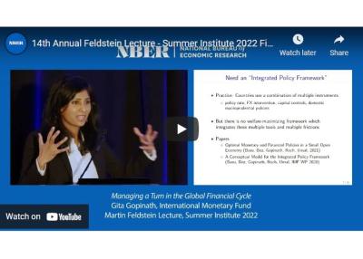 TheGita Gopinath 2022 Martin Feldstein Lecture: Managing a Turn in the Global Financial Cycle 